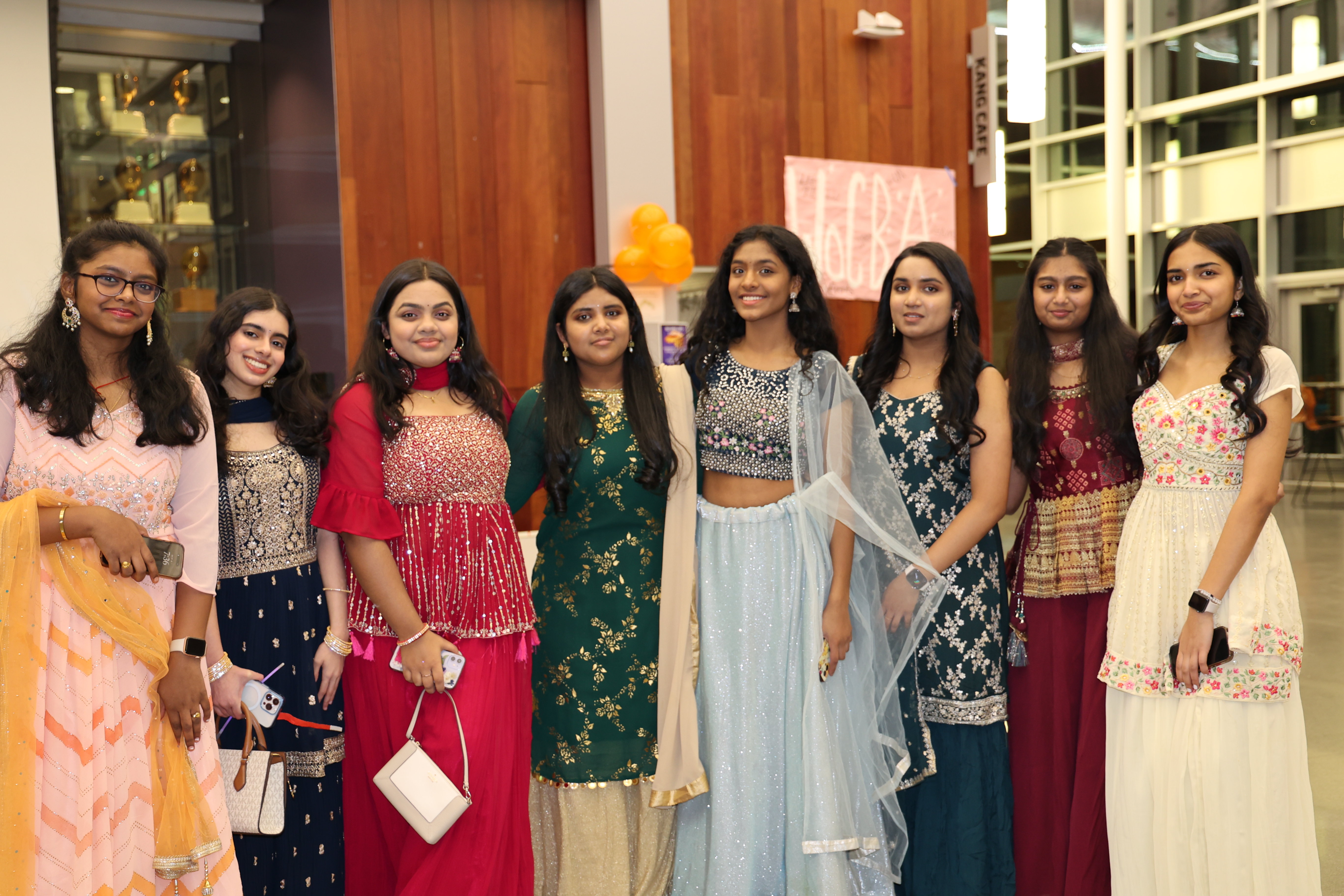 A group of students standing